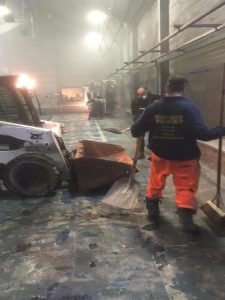 Pouring concrete floor 1