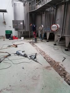 Pouring concrete floor 2