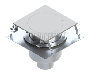 Stainless Steel Floor drain HDAG-K square isolated heavy duty insulated hermetically sealable cover plate vertical outlet South Africa