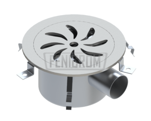 Stainless Steel Floor drain PYG-C round heavy industrial duty with horizontal outlet South Africa