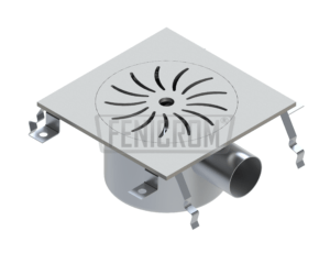 Stainless Steel Floor drain PYG-K square heavy duty circular with cover plate with horizontal outlet South Africa