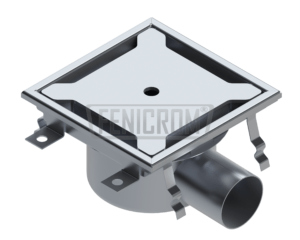 Stainless Steel Floor drain YG square normal duty with horizontal outlet South Africa