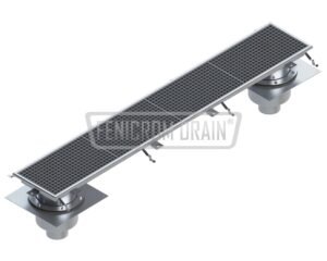 Stainless Steel Trench Drain DKA2G isolated normal duty insulated with vertical outlet double spout South Africa