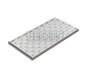 Stainless steel grating normal duty grating with asymmetrical oval holes prevent slipping round protruding bumps formed surface South Africa