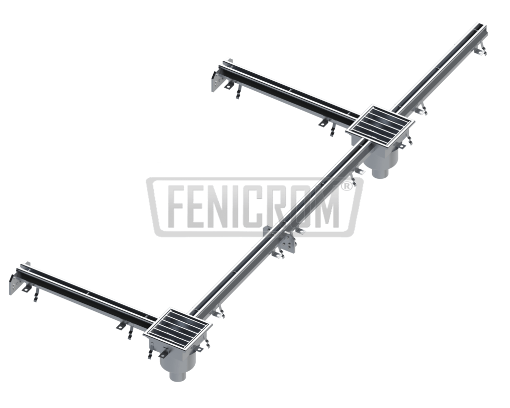 Stainless steel slot drains SPK-MULTI normal duty two or more drains with odor lock each from point descend to the drain South Africa