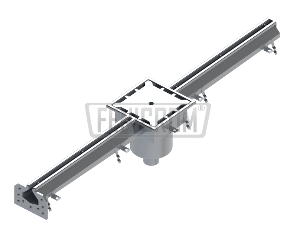 Stainless steel slot drains TMP-OAG heavy duty center drain descending to the spout drainage pit with odor trap South Africa