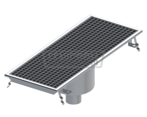 Stainless steel trench drain AG normal duty with vertical outlet catering South Africa