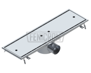 Stainlesas steel trench drain TOYG heavy duty with horizontal outlet in the center of the drain South Africa