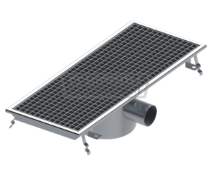 Stainless steel trench drain YG normal duty with horizontal outlet catering South Africa