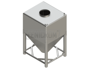 Stainless steel various industrial products mixer and powder handling container storage tank eurobin South Africa